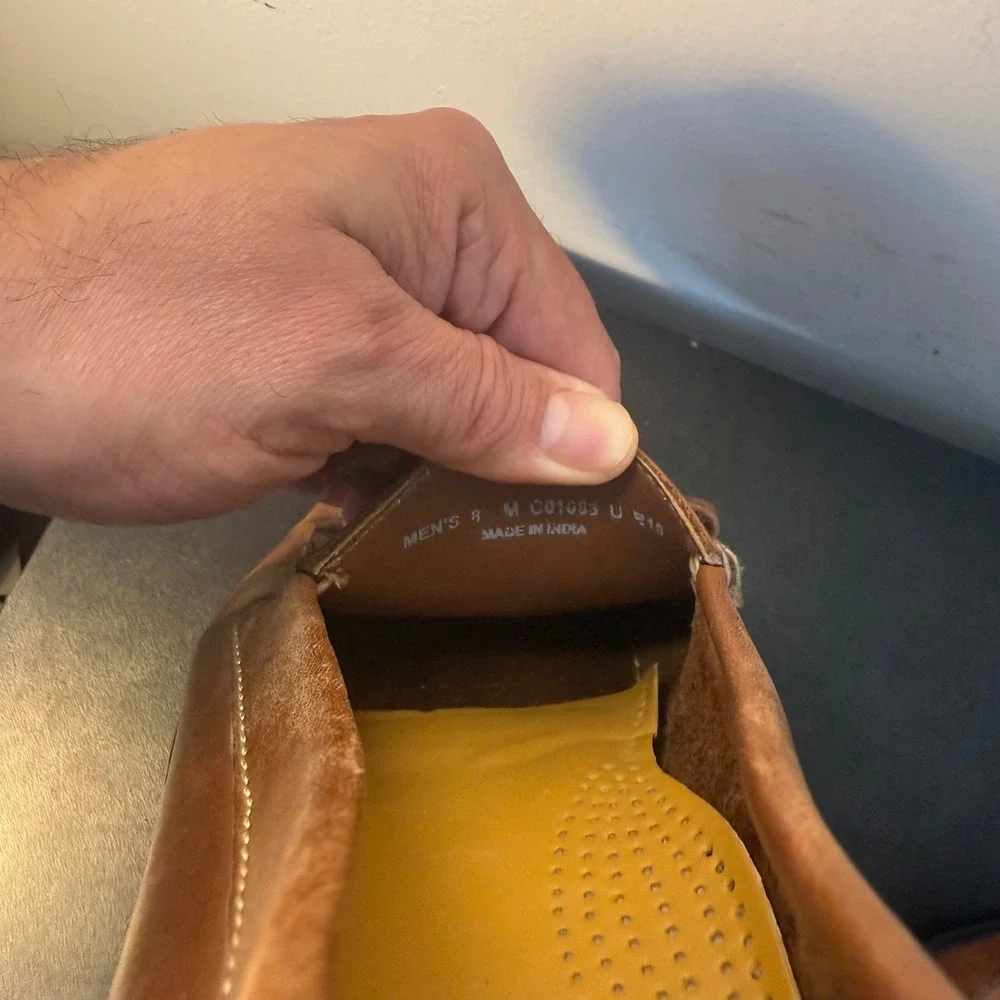 Cole Haan Tan‎ Leather Kiltie Tassel Loafers Shoes Mens Size 8 M Business Casual
